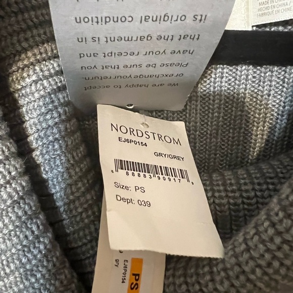 Eliza J Gray Sweater Dress Long Sleeve Turtle Neck Size Small Petite - Picture 5 of 6